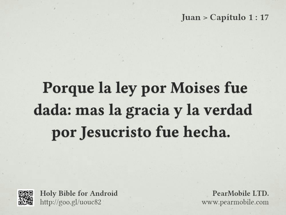 Juan, Capítulo 1:17